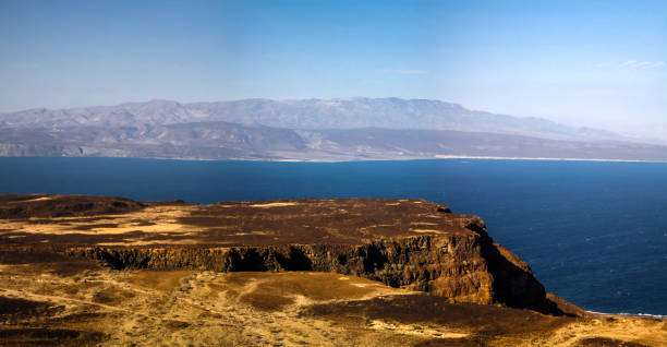 Coastal cliffs above the Gulf of Tadjoura, Djibouti